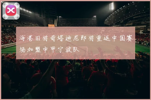 海港旧将奇塔迪尼即将重返中国赛场加盟中甲宁波队